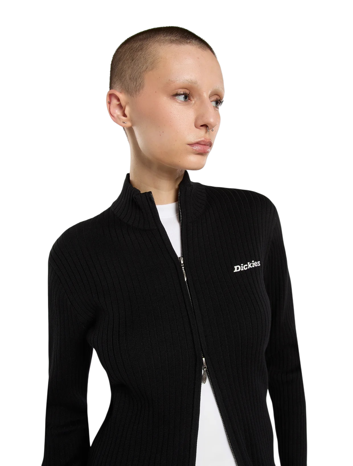 DICKIES Maglione con zip integrale Wellsville Black