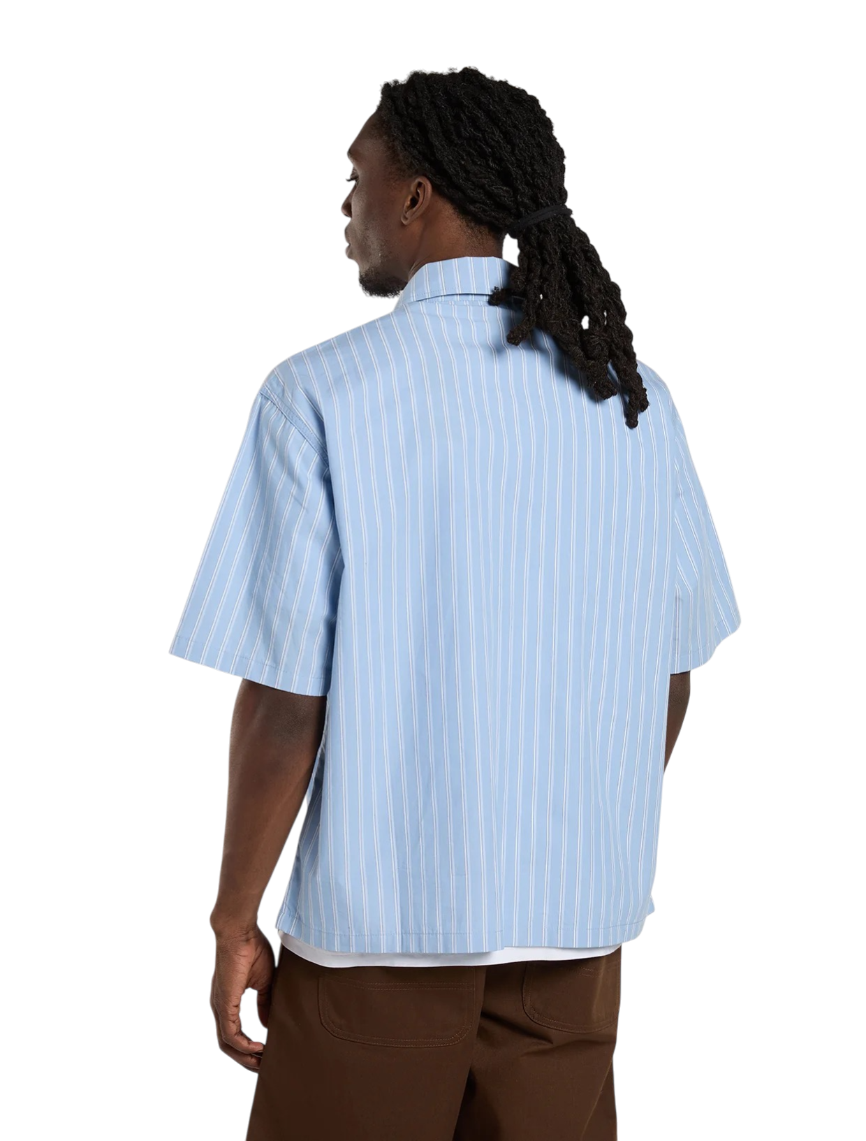 DICKIES Camicia a maniche corte a righe Venedocia Cielo infinito