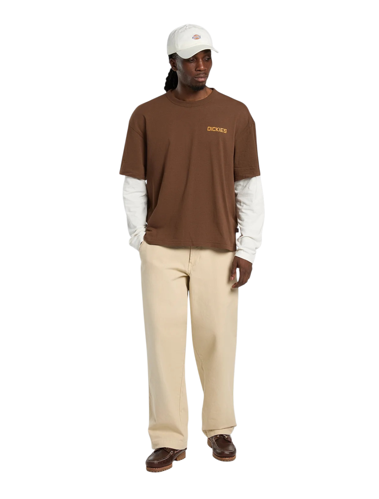 DICKIES T-shirt leggera Payson 2-in-1  Marrone legno