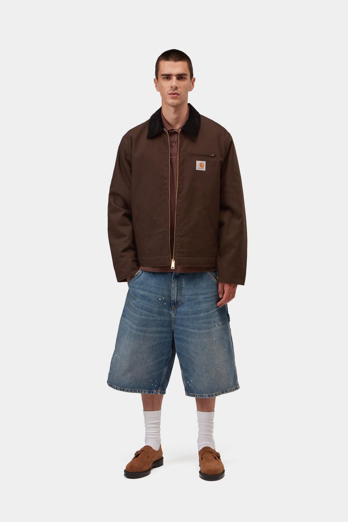 CARHARTT WIP Detroit Jacket (Winter) Tobacco / Black, Rigid