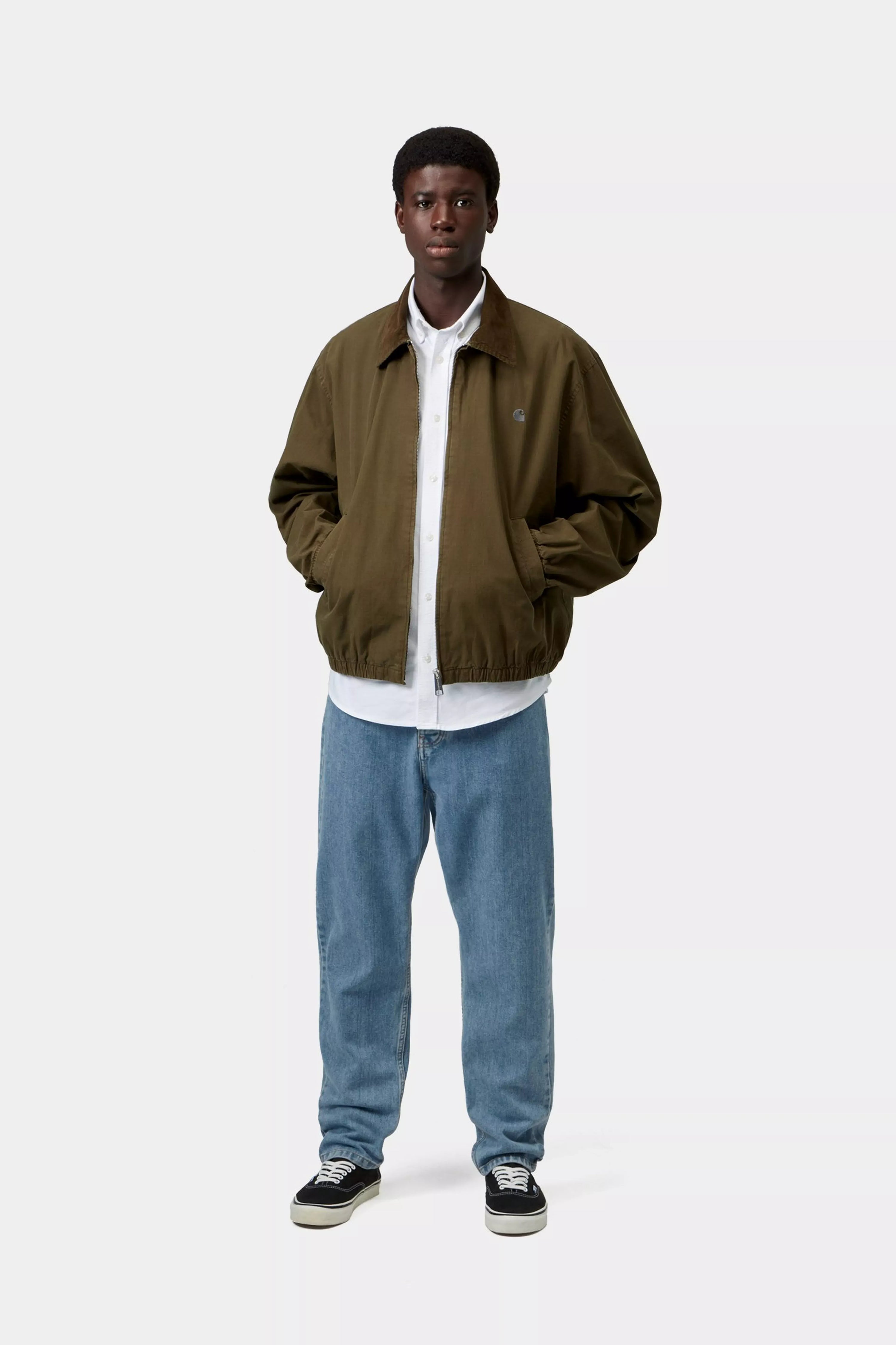CARHARTT WIP Newel Pant Blue, Stone bleached
