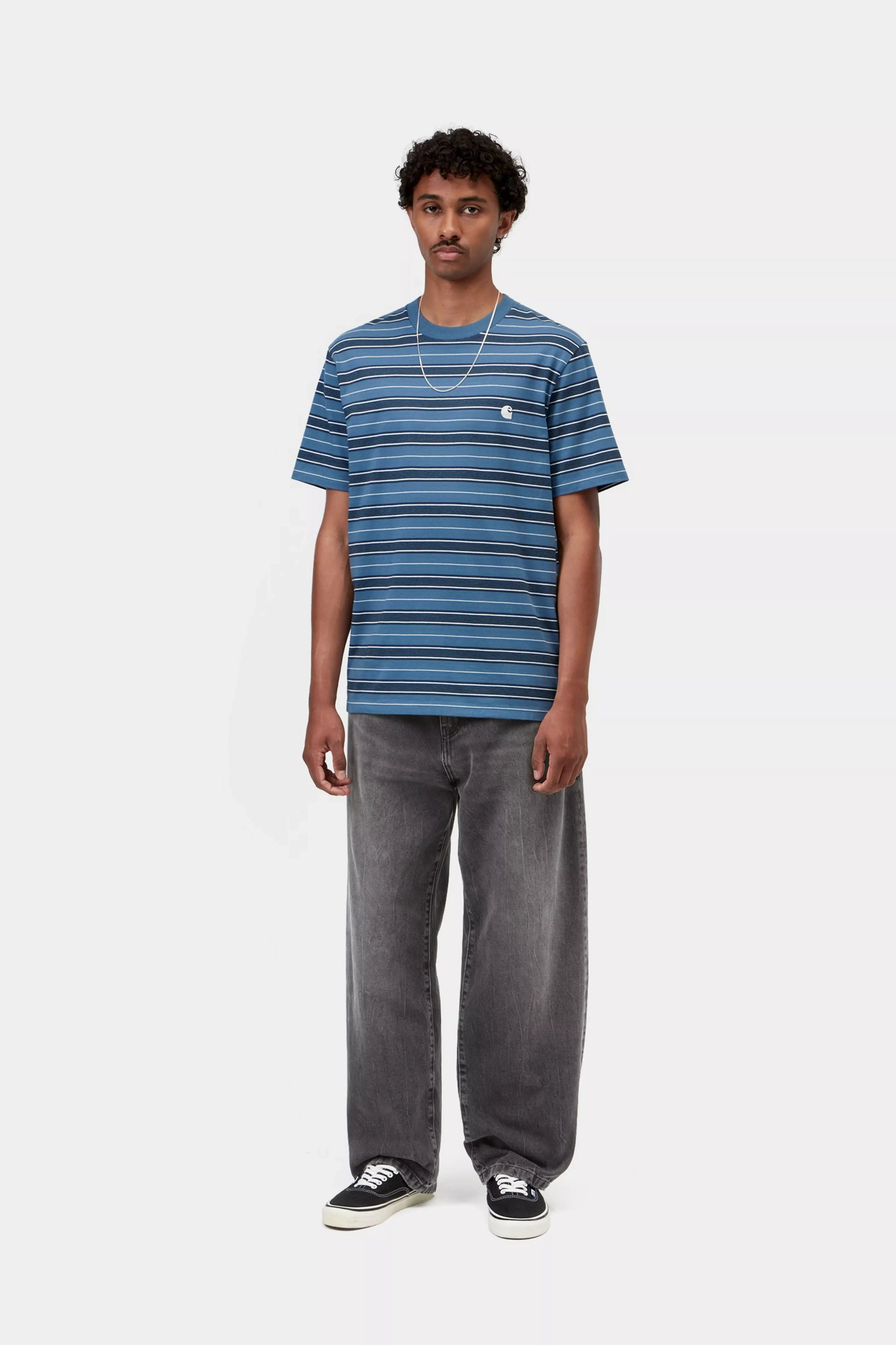 CARHARTT WIP Landon Pant Black, Marble used wash