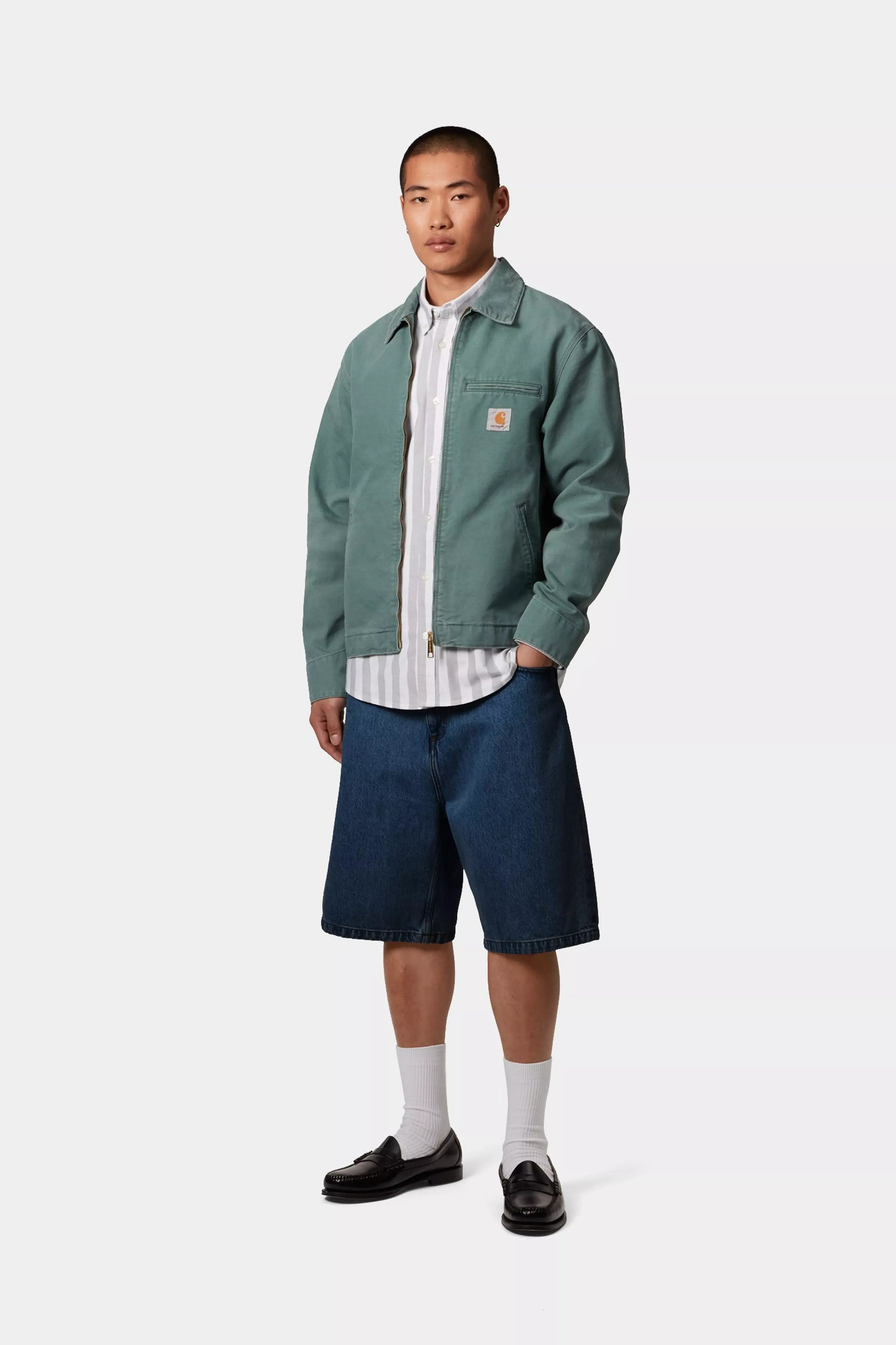 CARHARTT WIP Brandon Short Blue Stone washed