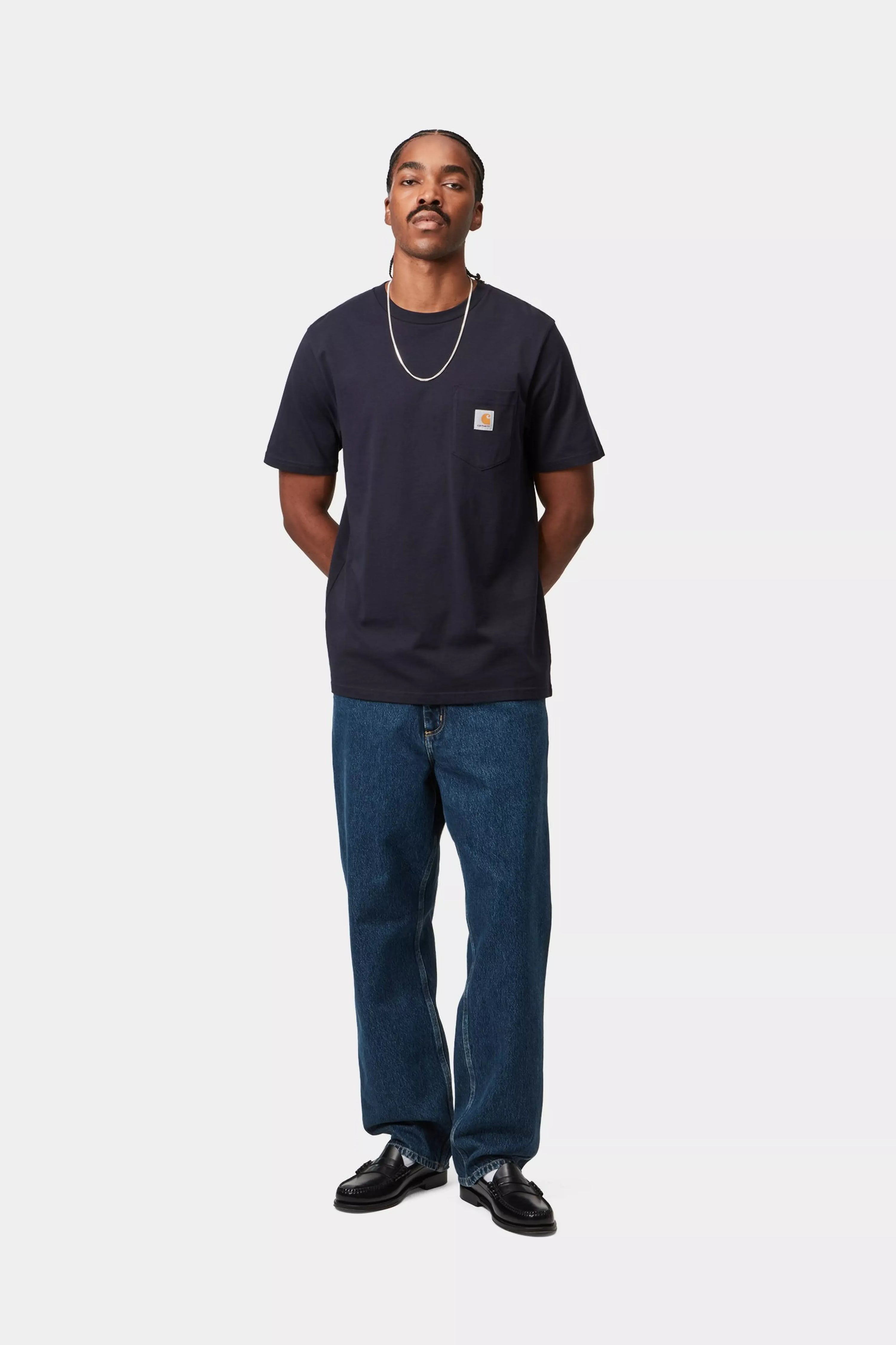 CARHARTT WIP Single Knee Pant Blue Stone washed