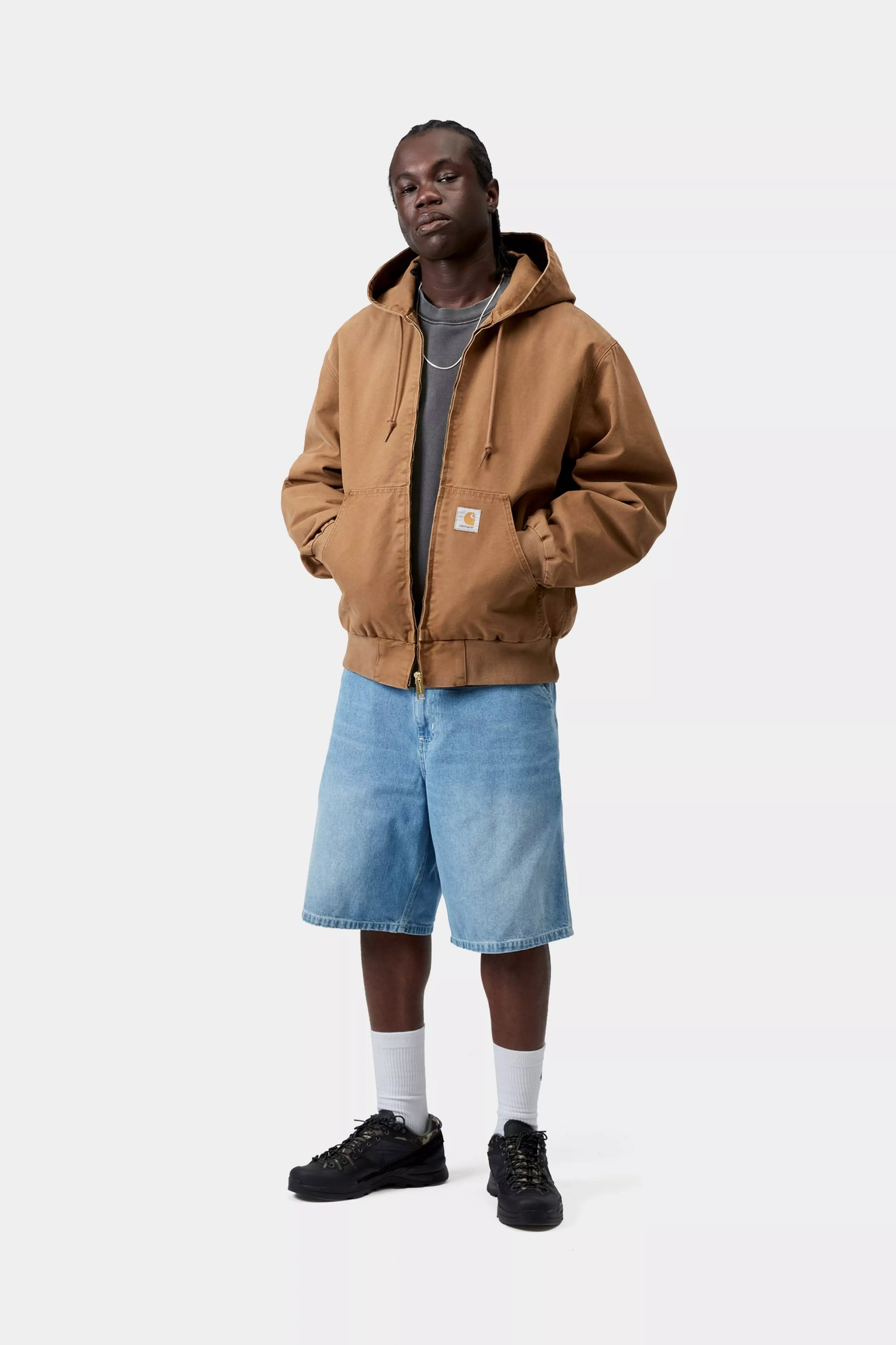 CARHARTT WIP OG Active Jacket Hamilton Brown, Stone canvas