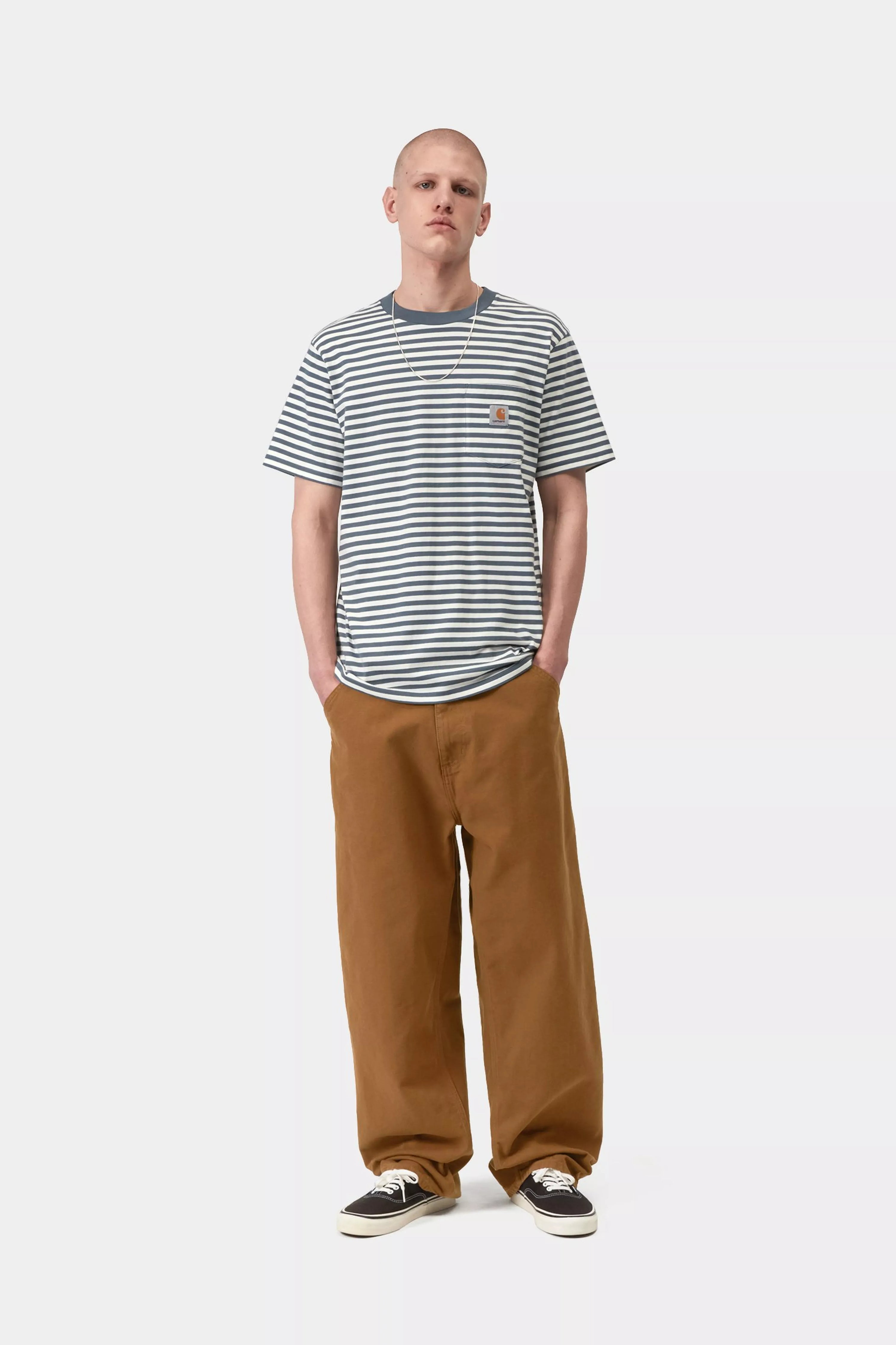 CARHARTT WIP OG Single Knee Pant Hamilton Brown, Stone washed