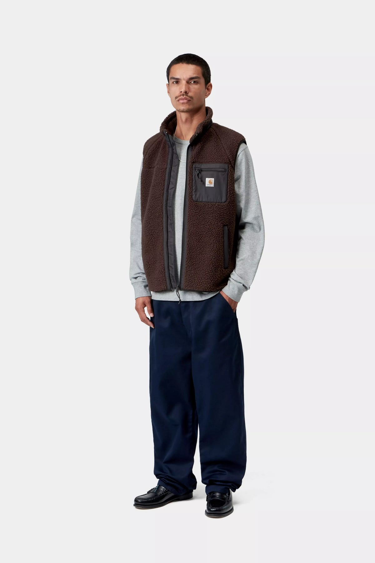 CARHARTT WIP Prentis Vest Liner Palisander / Black