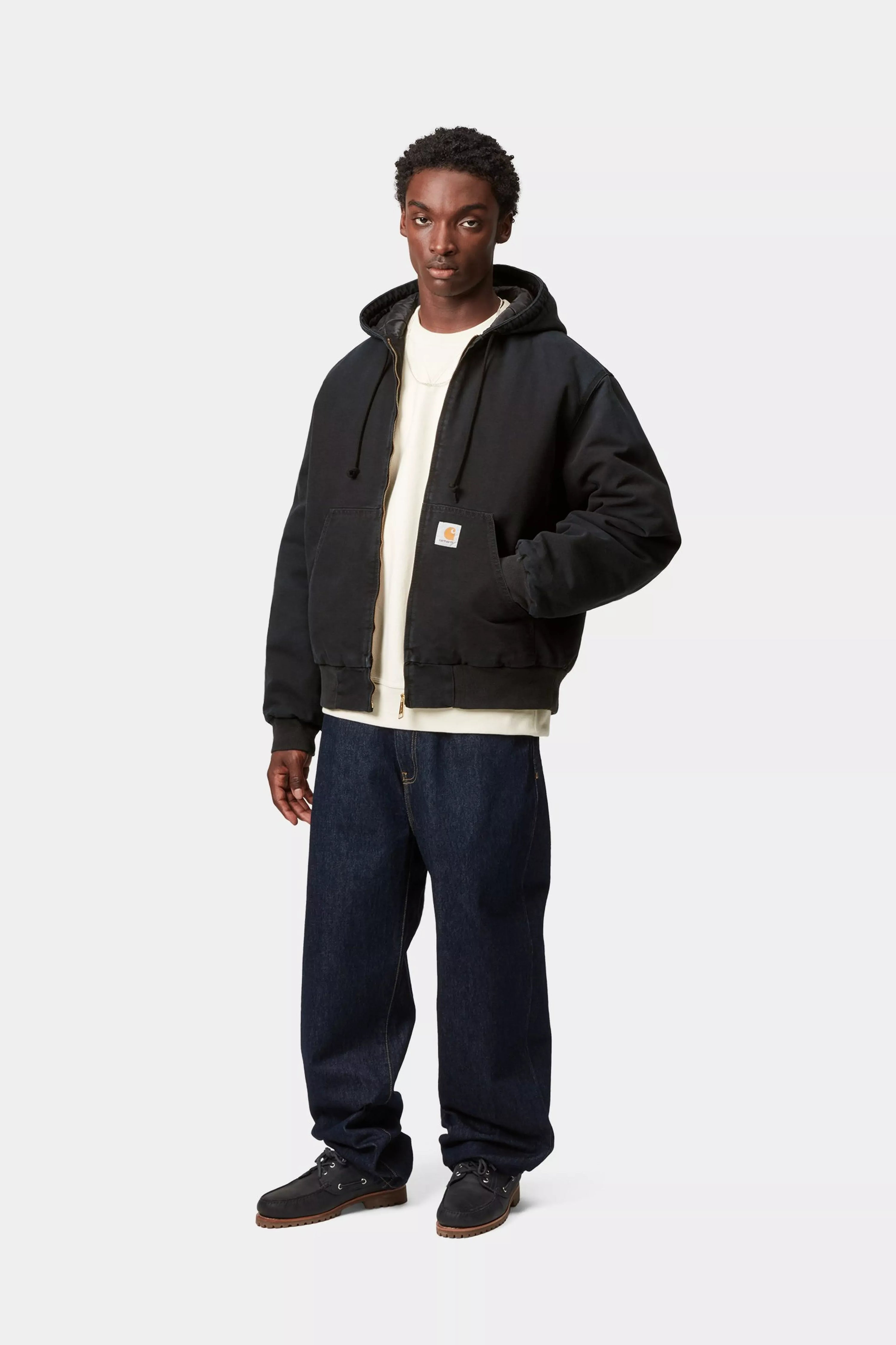 CARHARTT WIP OG Active Jacket Black, Stone canvas