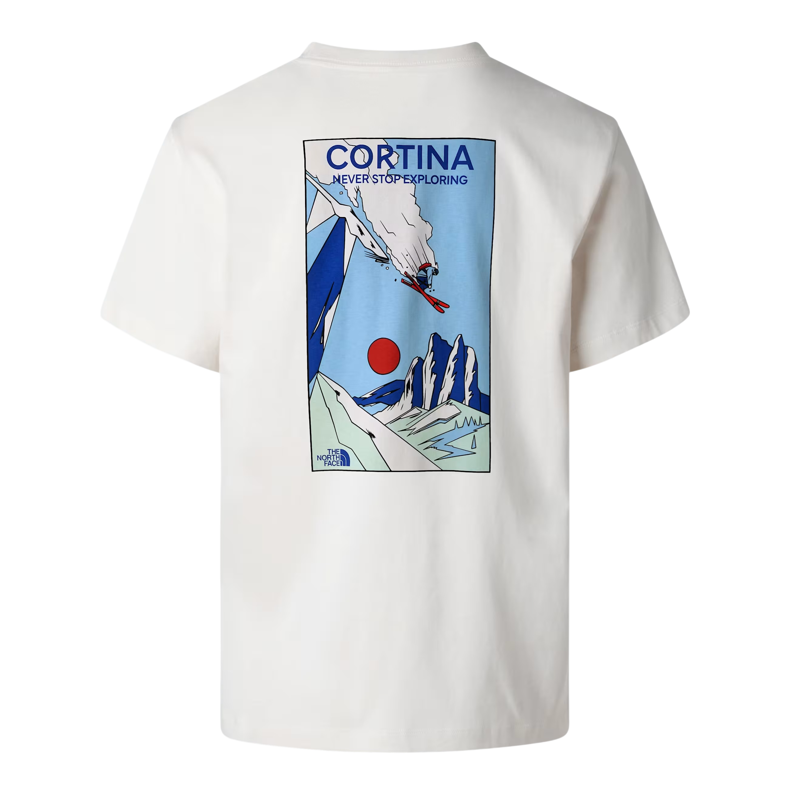 THE NORTH FACE T-shirt Mountain Celebration Regular con grafica da uomo White Dune