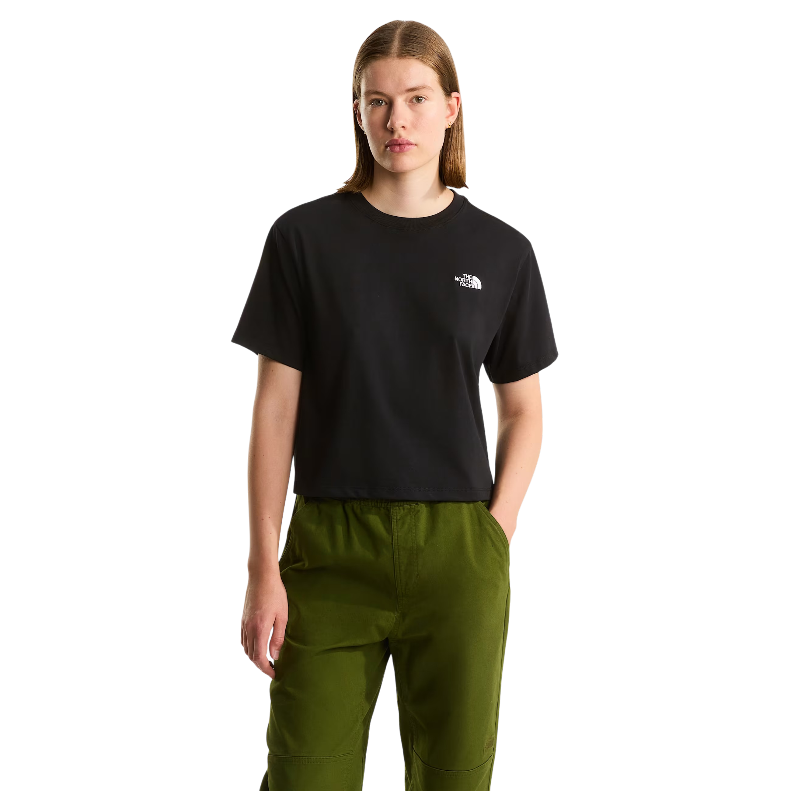 THE NORTH FACE T-shirt Evolution Simple Dome Cropped Relaxed da donna TNF Black