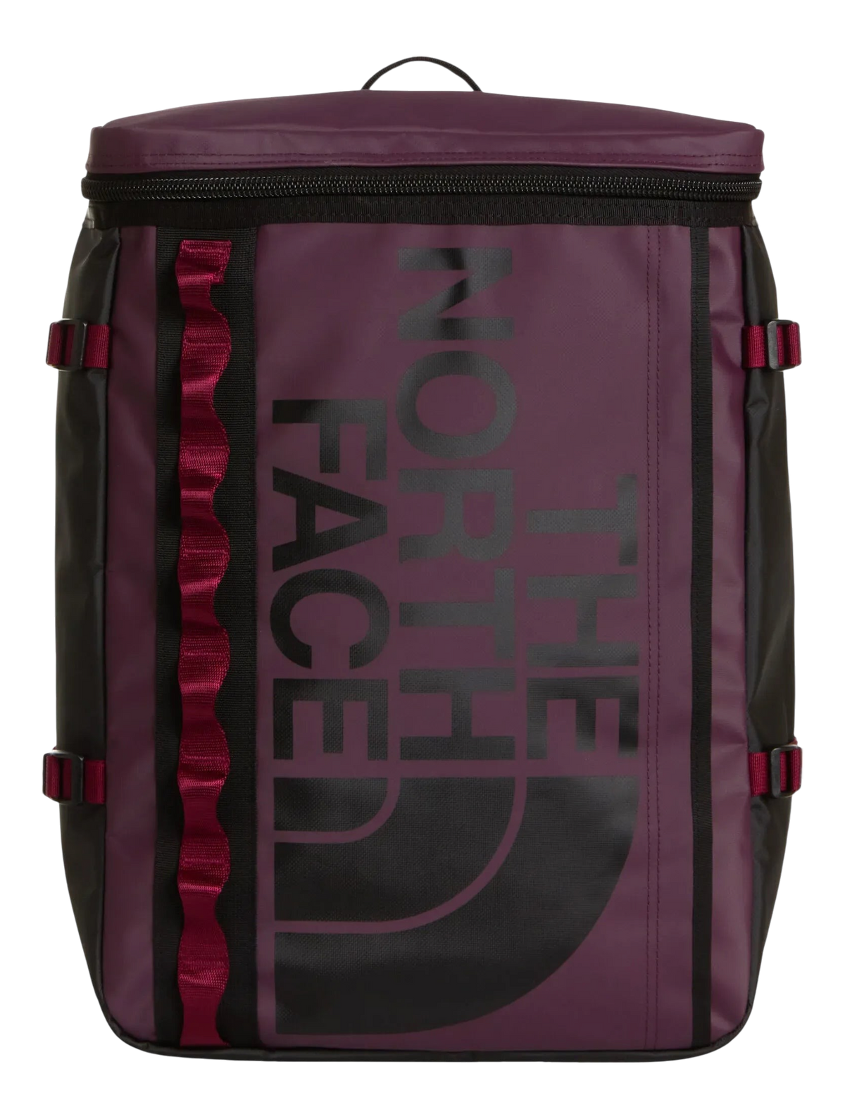 Zaino Blaze Shop The North Face Base Camp Fuse Box color bordeaux e nero con design squadrato e logo frontale