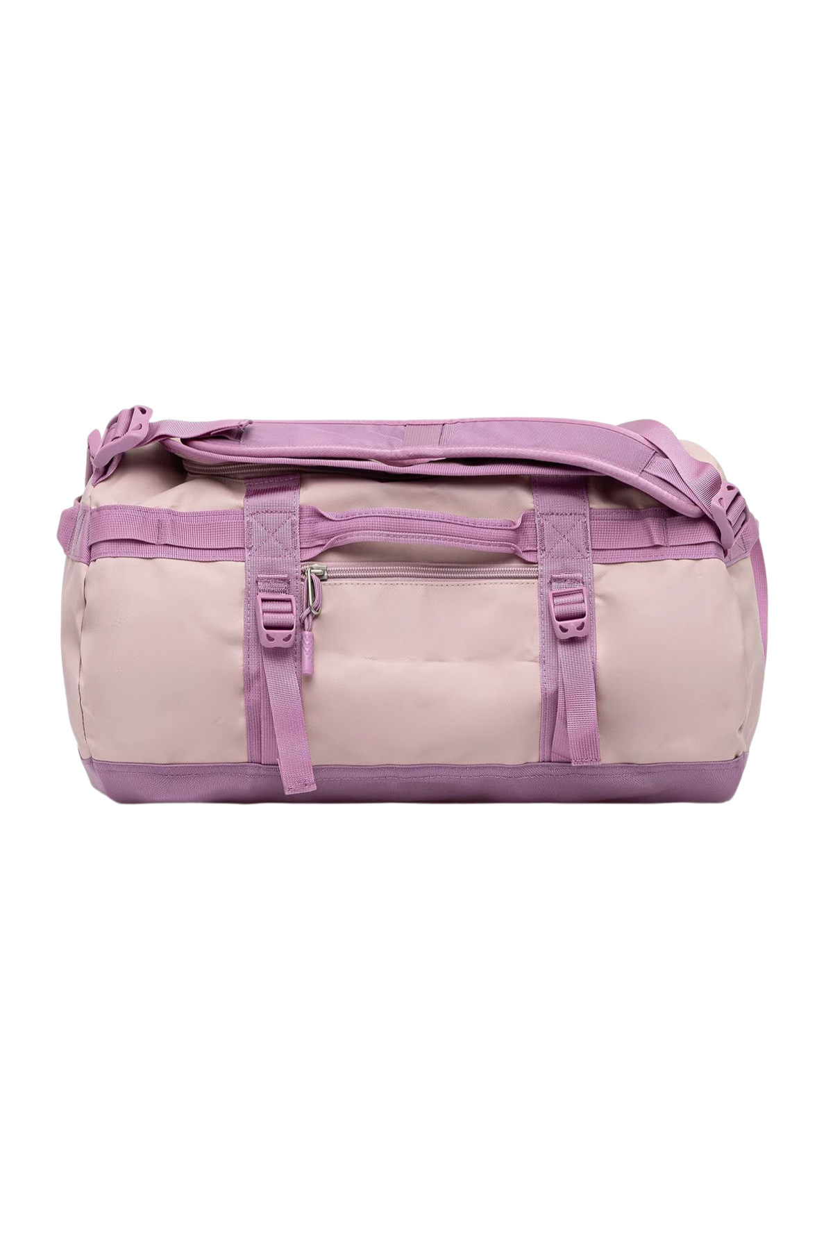 Borsone Blaze Shop The North Face Base Camp Duffel 50L in rosa metallizzato e lavanda con cinghie resistenti