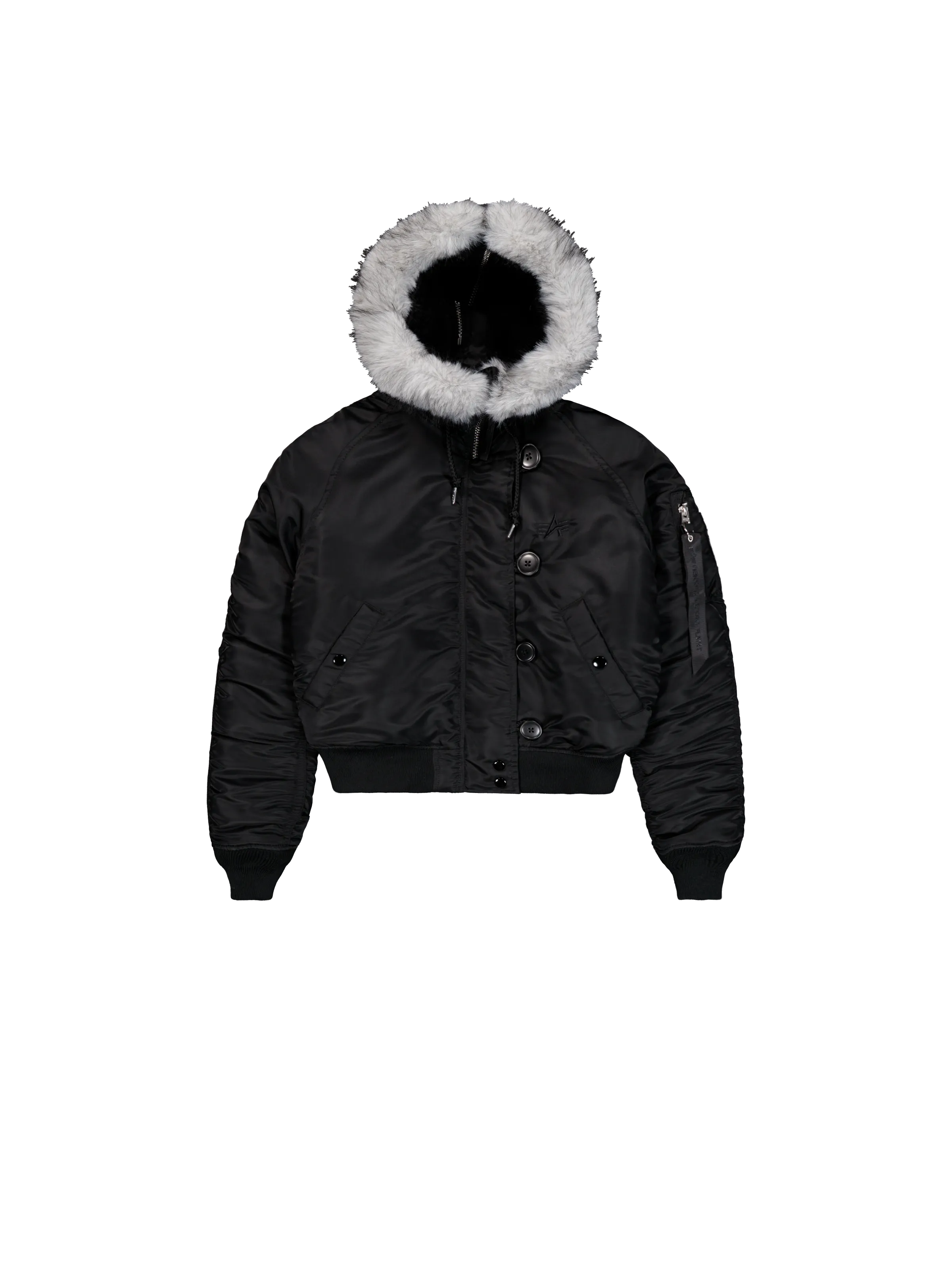 ALPHA INDUSTRIES N-2B Cropped Winter Jacket Women BLACK