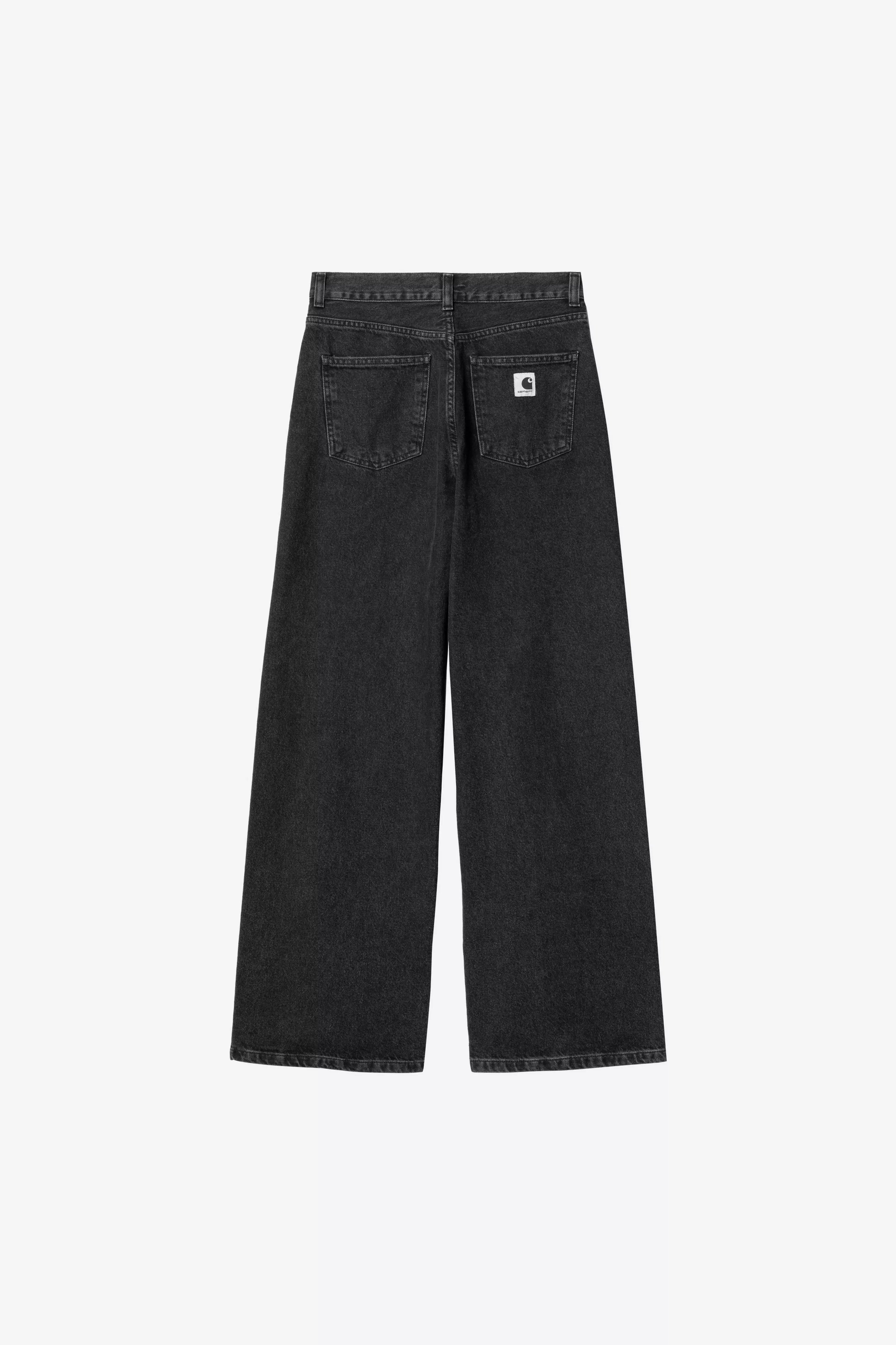 CARHARTT WIP W' Jane Pant Black, Heavy stone wash