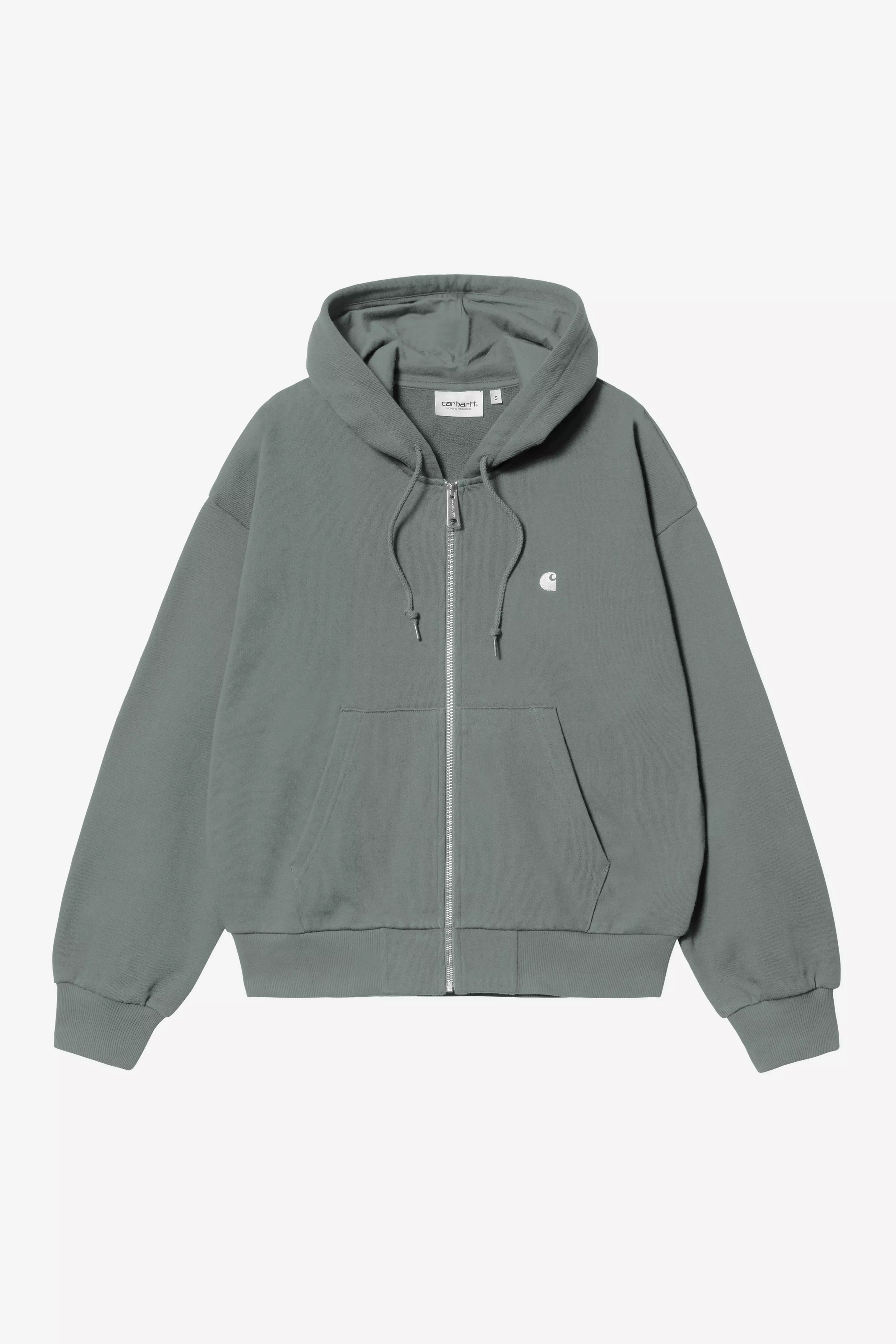 CARHARTT WIP W' Hooded Casey Jacket Velvet Green / Silver