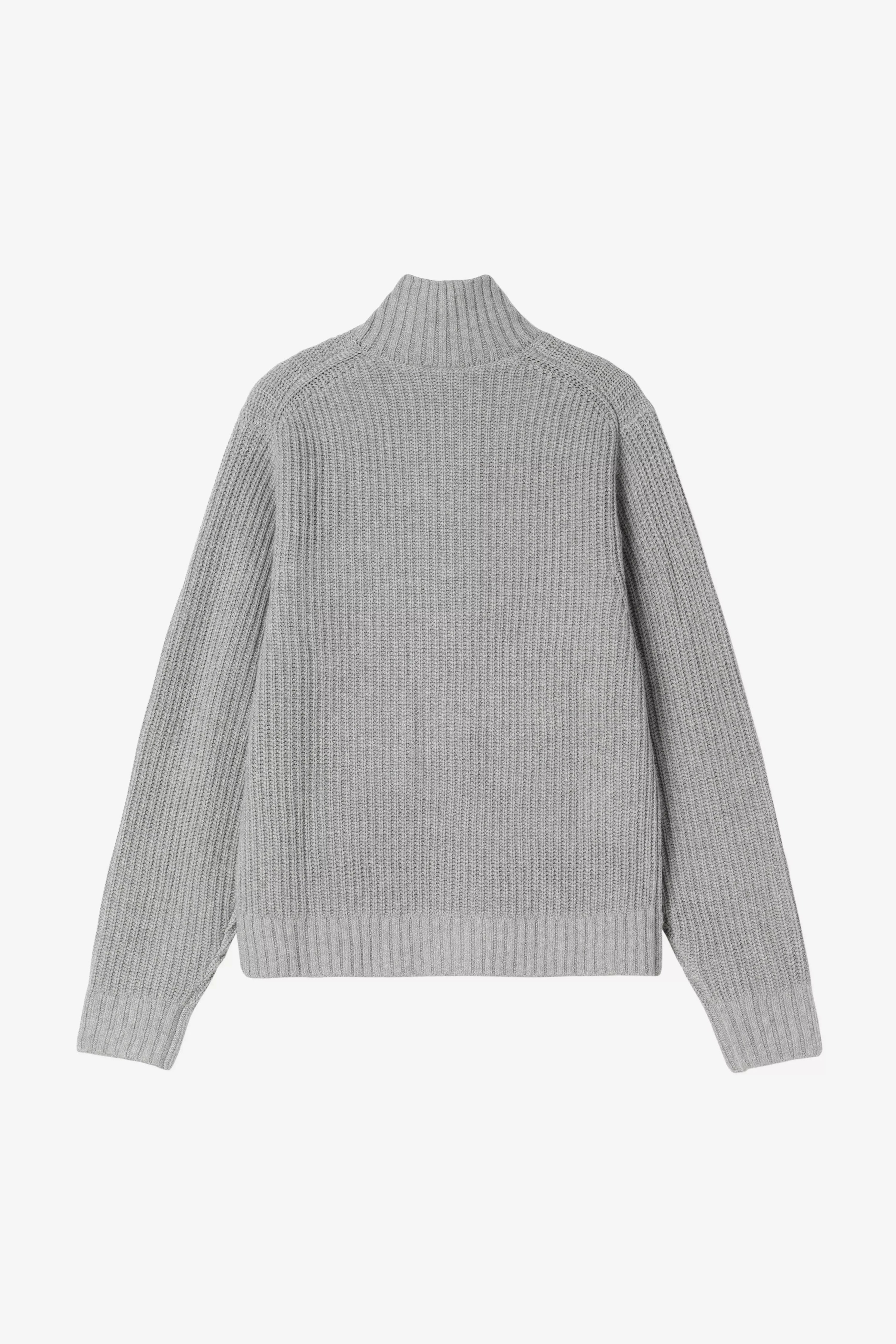 CARHARTT WIP Detroit Half Zip Sweater Grey Heather