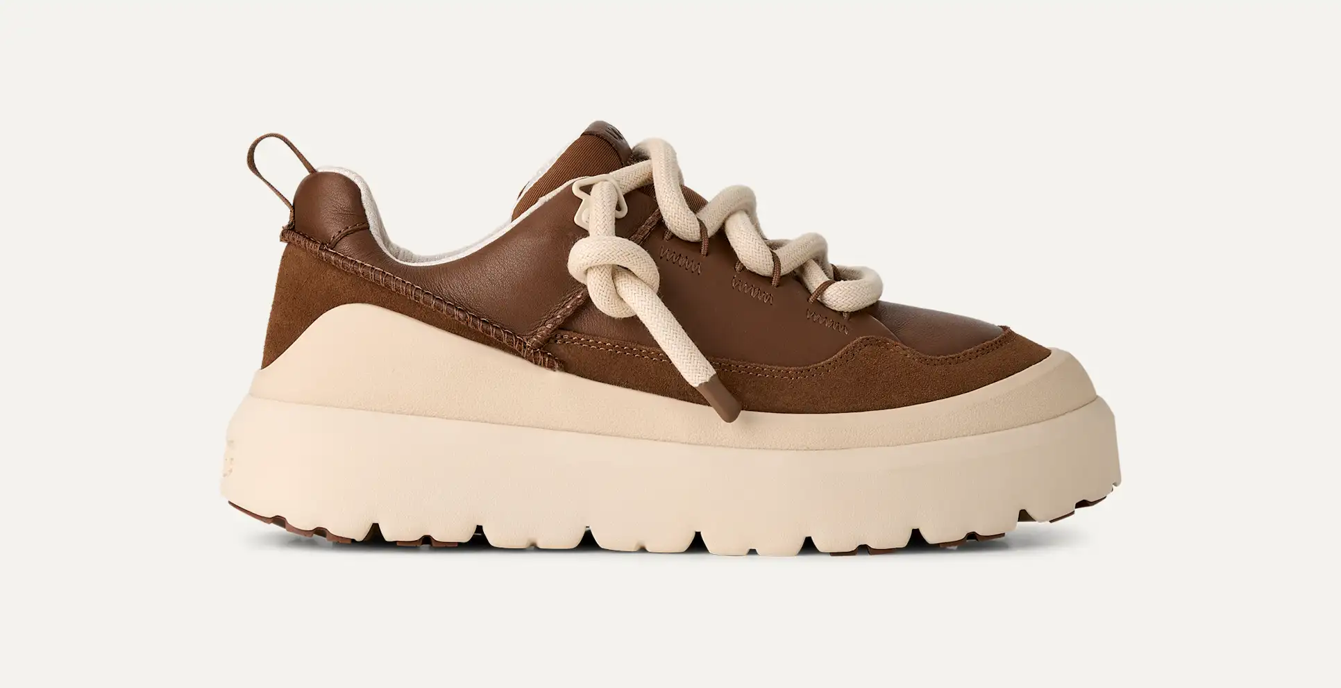 UGG Heritage Utility Sneakers Uomo Dark Chestnut Whitecap