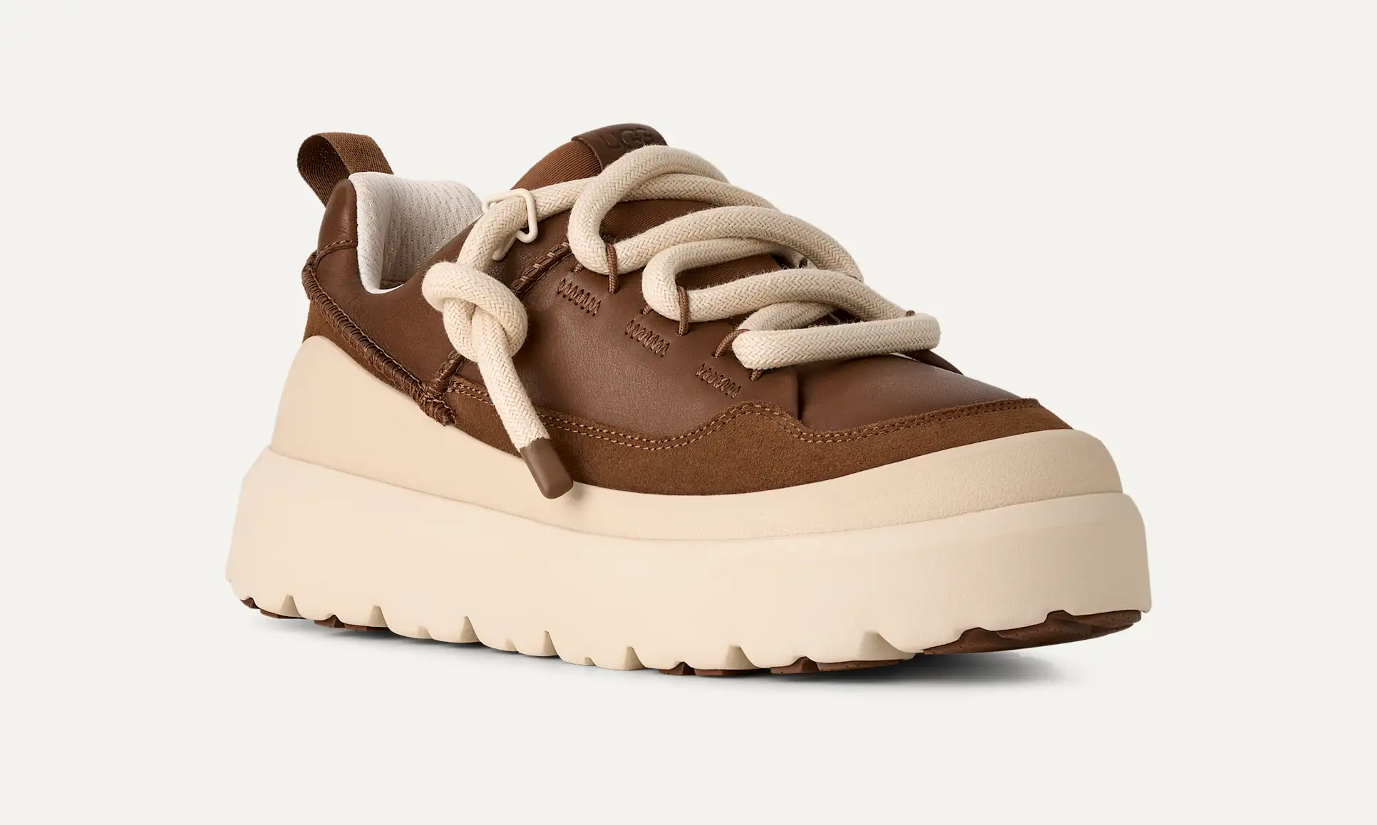 UGG Heritage Utility Sneakers Uomo Dark Chestnut Whitecap