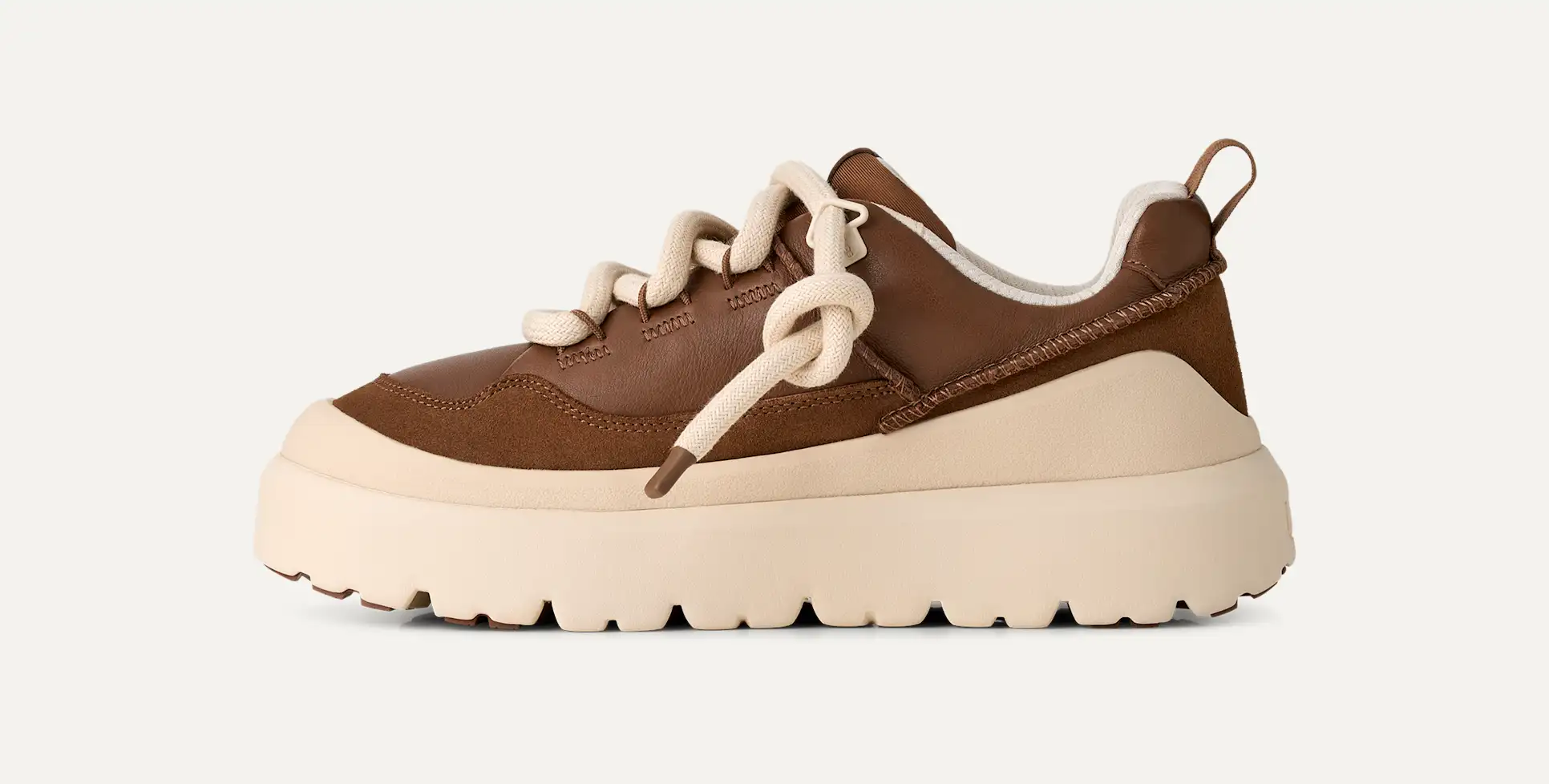 UGG Heritage Utility Sneakers Uomo Dark Chestnut Whitecap