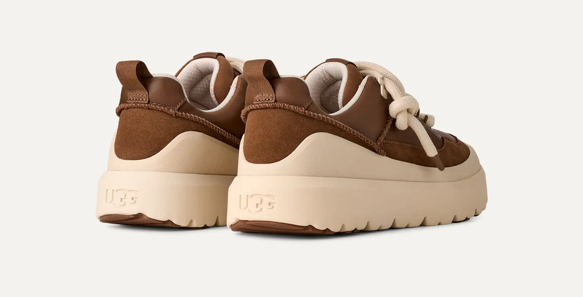UGG Heritage Utility Sneakers Uomo Dark Chestnut Whitecap