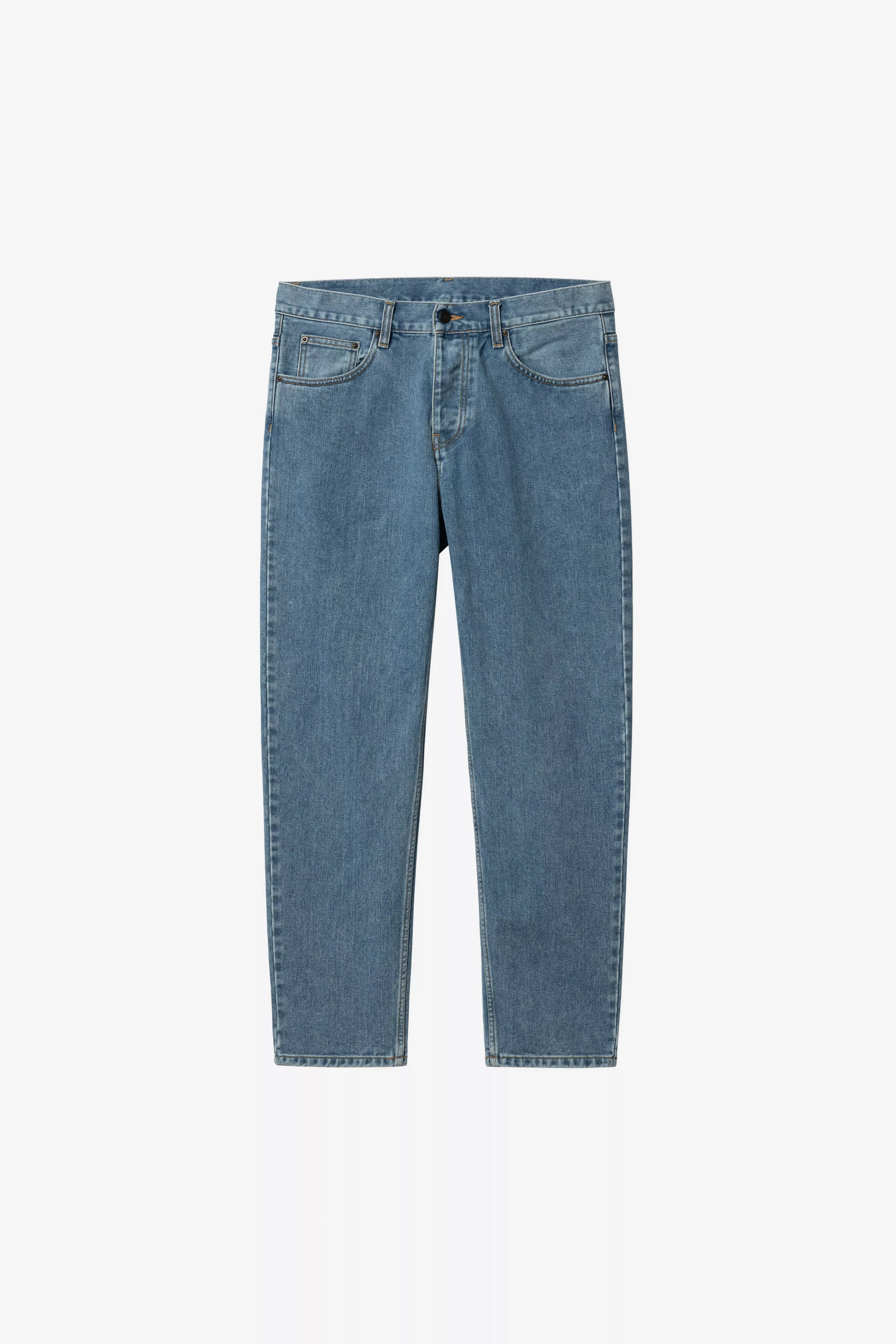 CARHARTT WIP Newel Pant Blue, Stone bleached