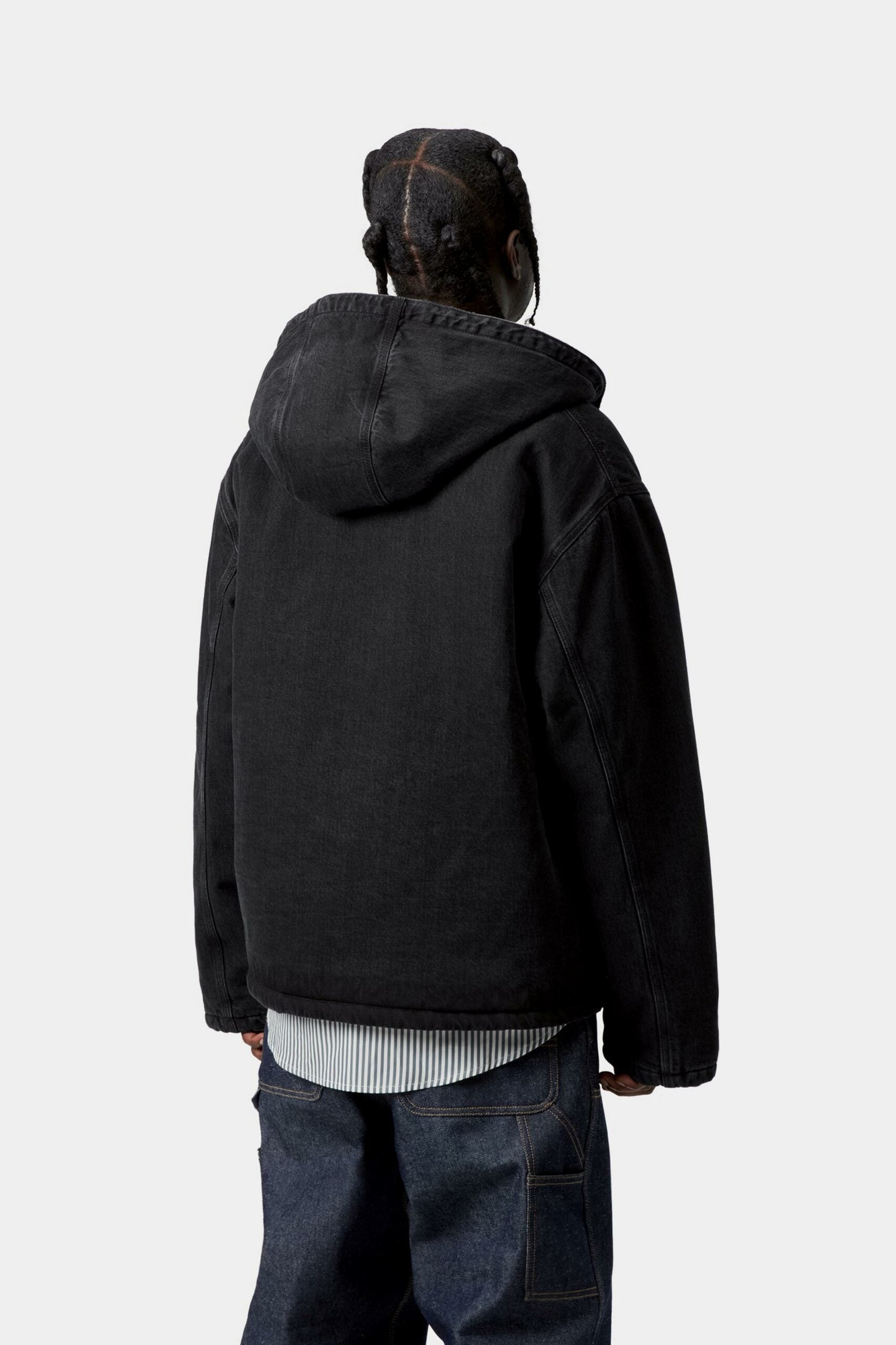 CARHARTT WIP Cleveland Jacket Black Stone Washed