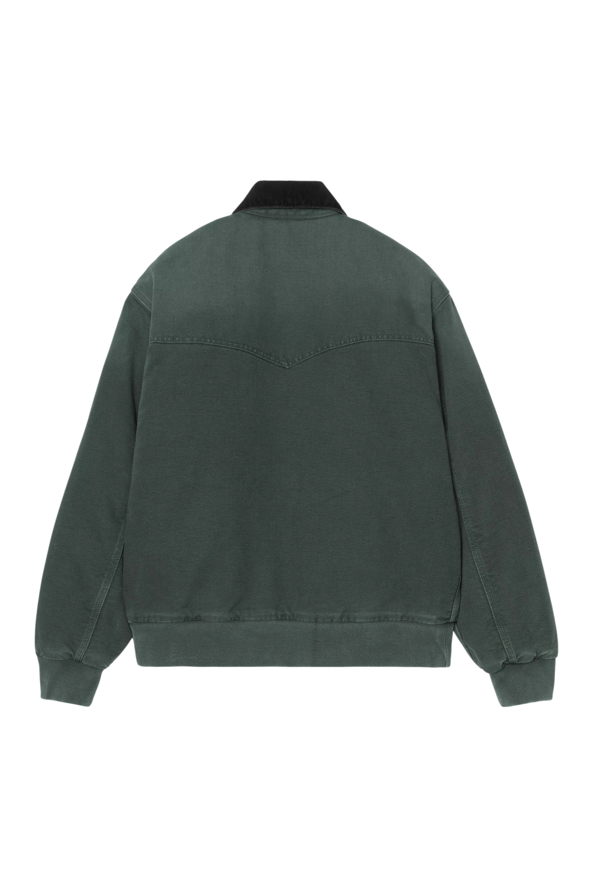 Giacca Blaze Shop Carhartt WIP OG Santa Fe in tela di cotone grigio scuro con colletto in velluto a coste, vista retro
