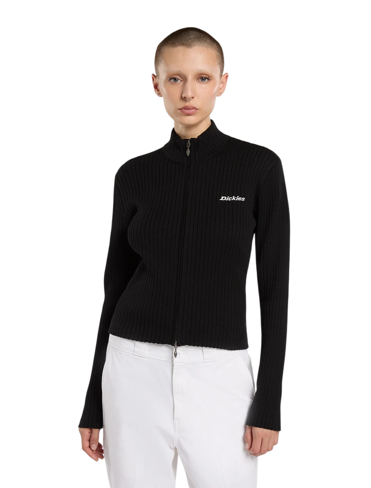 DICKIES Maglione con zip integrale Wellsville Black