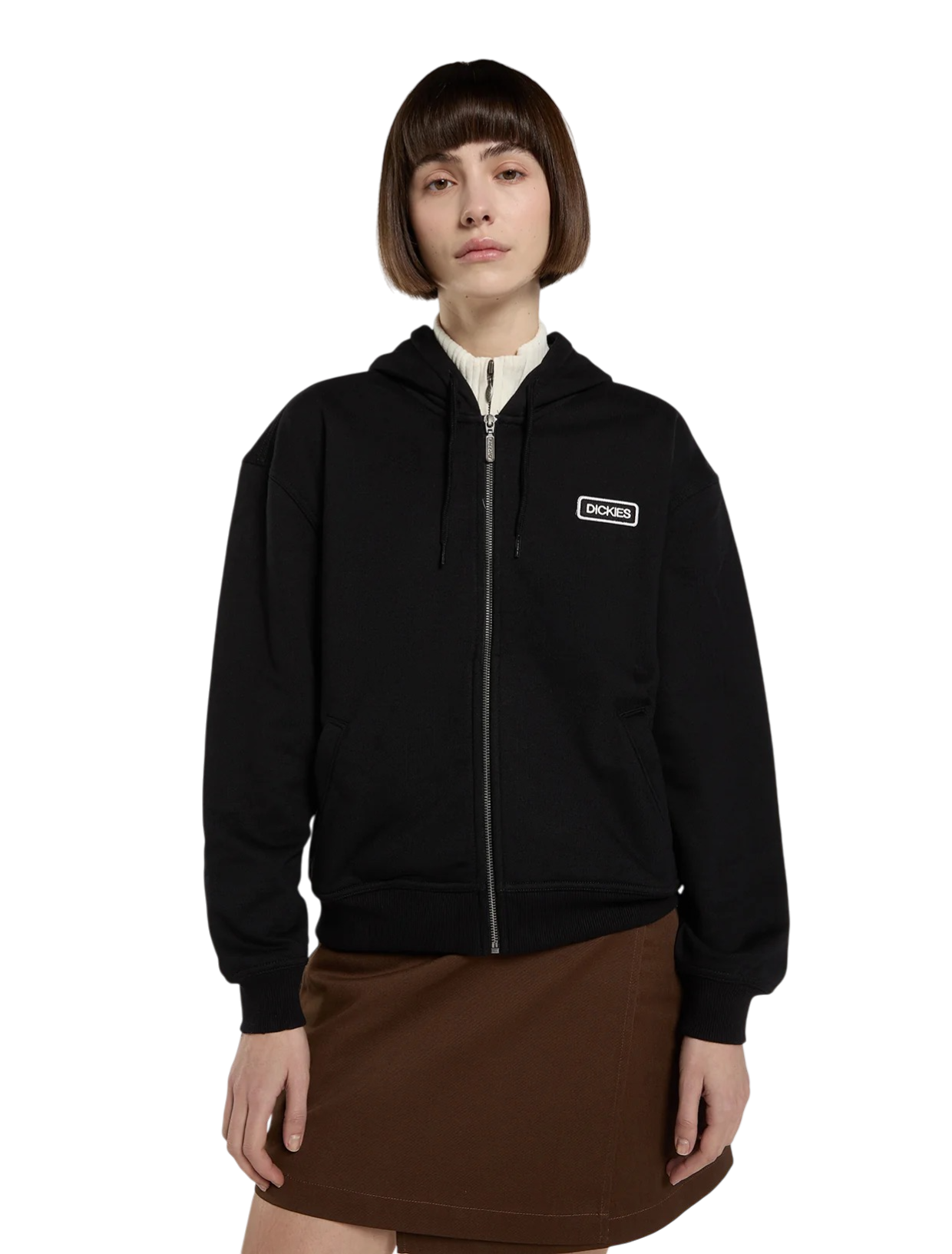 DICKIES Felpa con cappuccio e zip Deshler Black