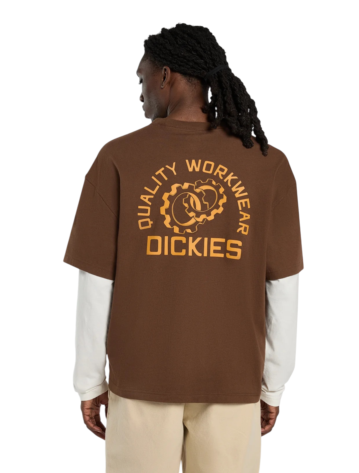DICKIES T-shirt leggera Payson 2-in-1  Marrone legno