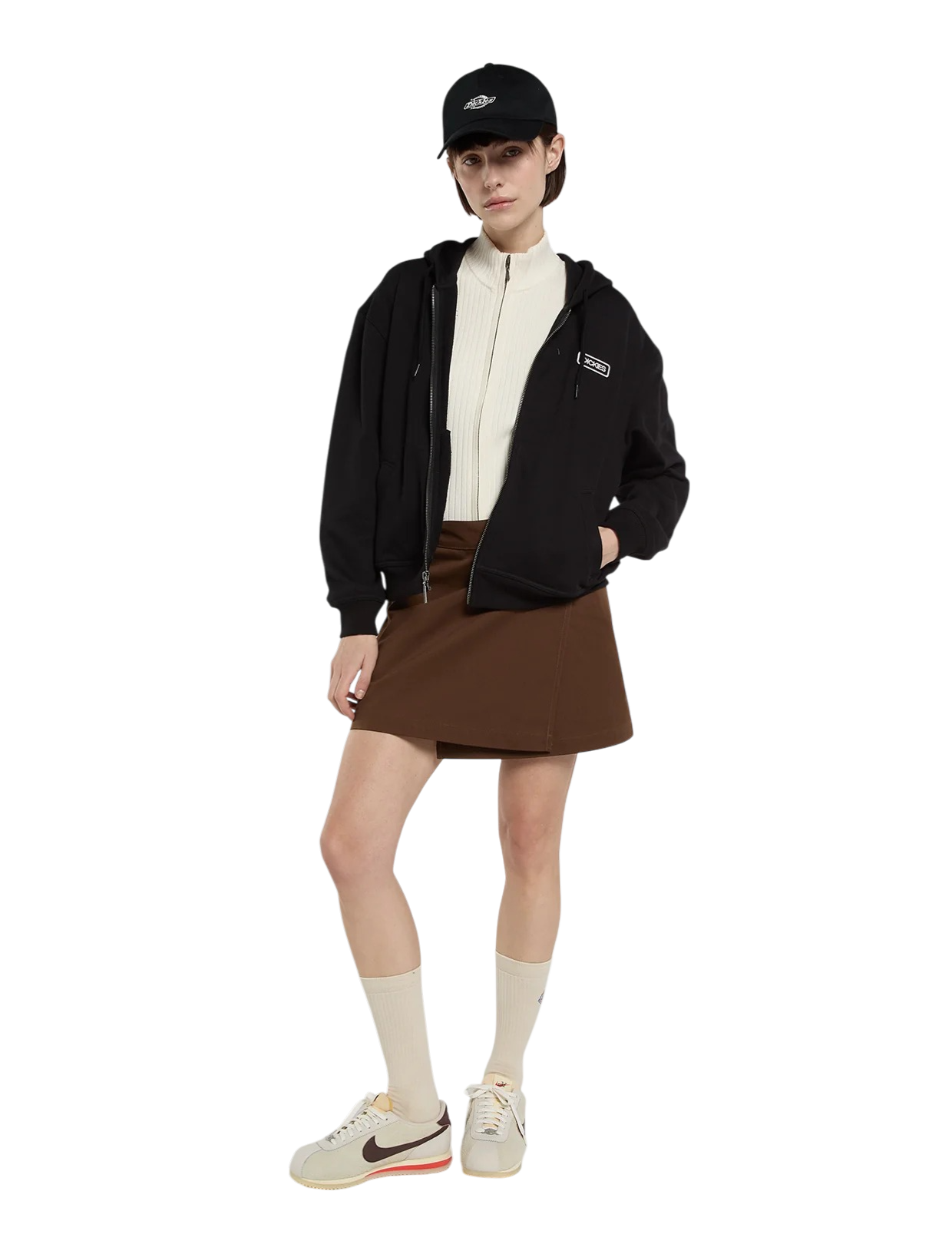 DICKIES Felpa con cappuccio e zip Deshler Black