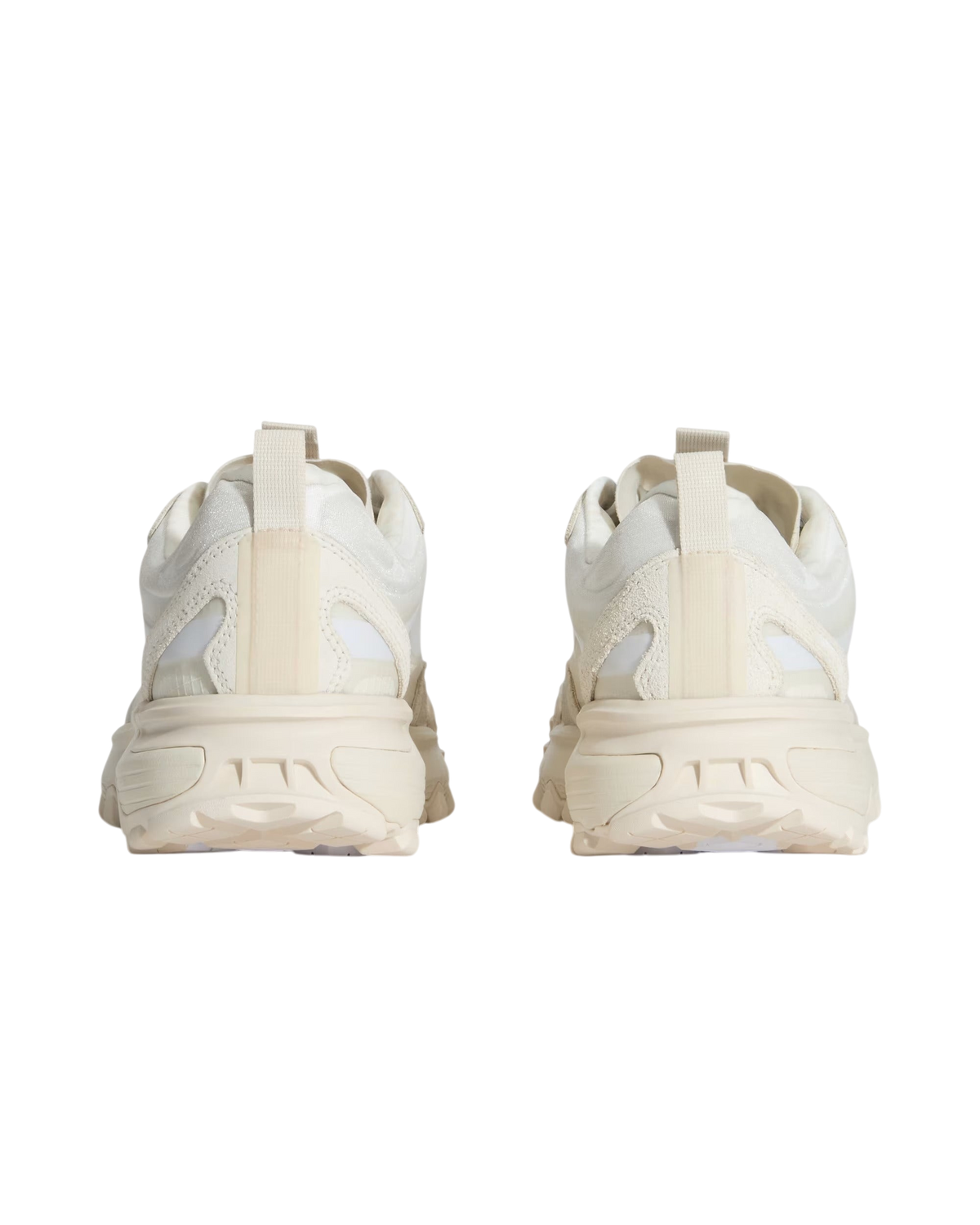 Vista posteriore delle sneaker Blaze Shop Vans Crosspath XC Gore-Tex bianche con suola Vibram e dettagli tecnici