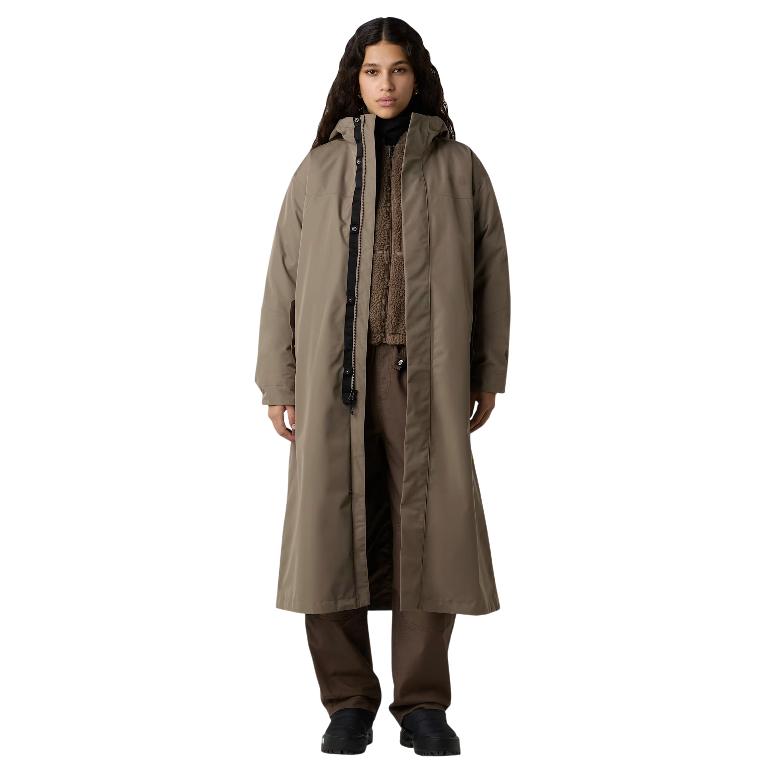 THE NORTH FACE Guscio parka Nukabira Rain da donna Mocha Brown