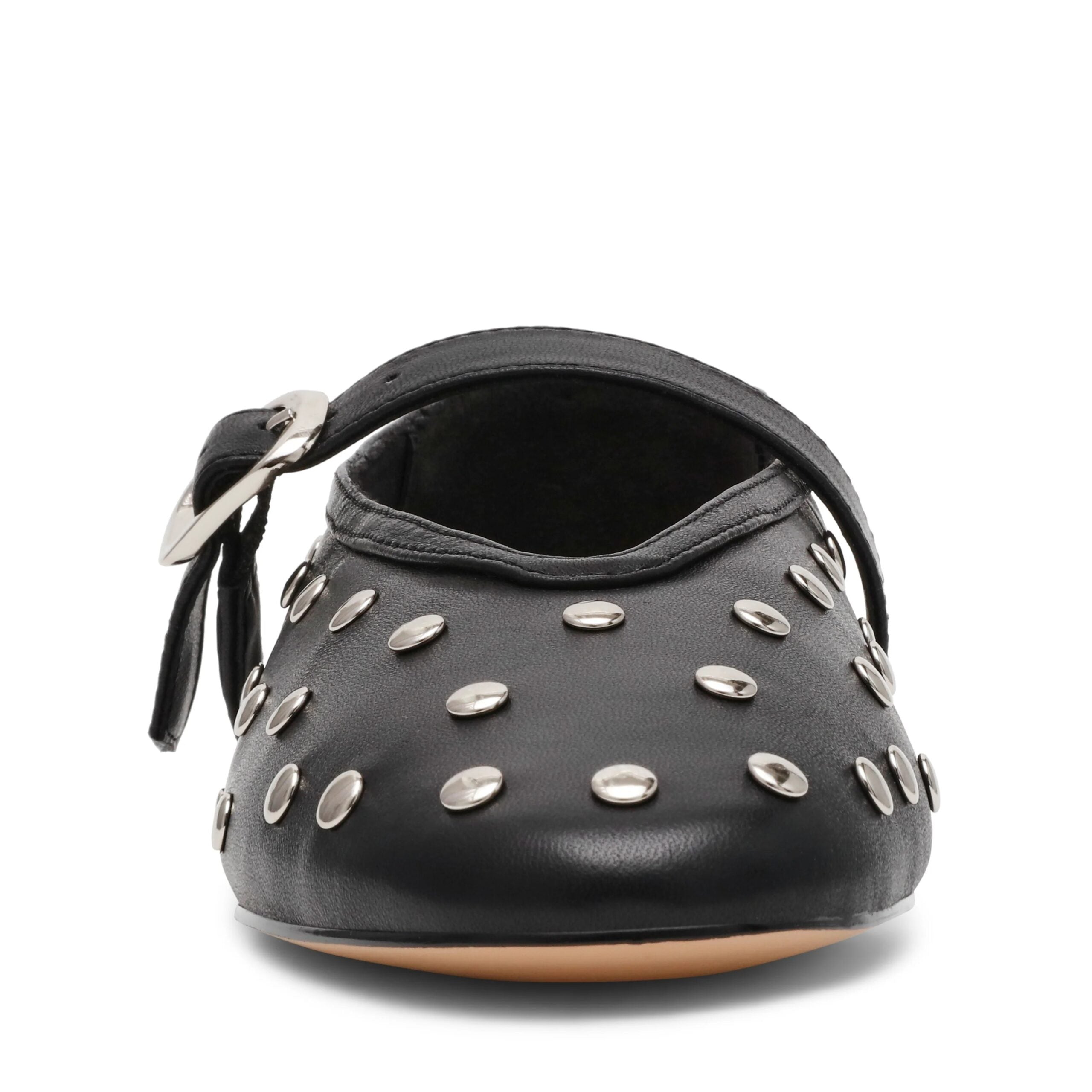 STEVE MADDEN Archer ballerina nera in pelle con borchie