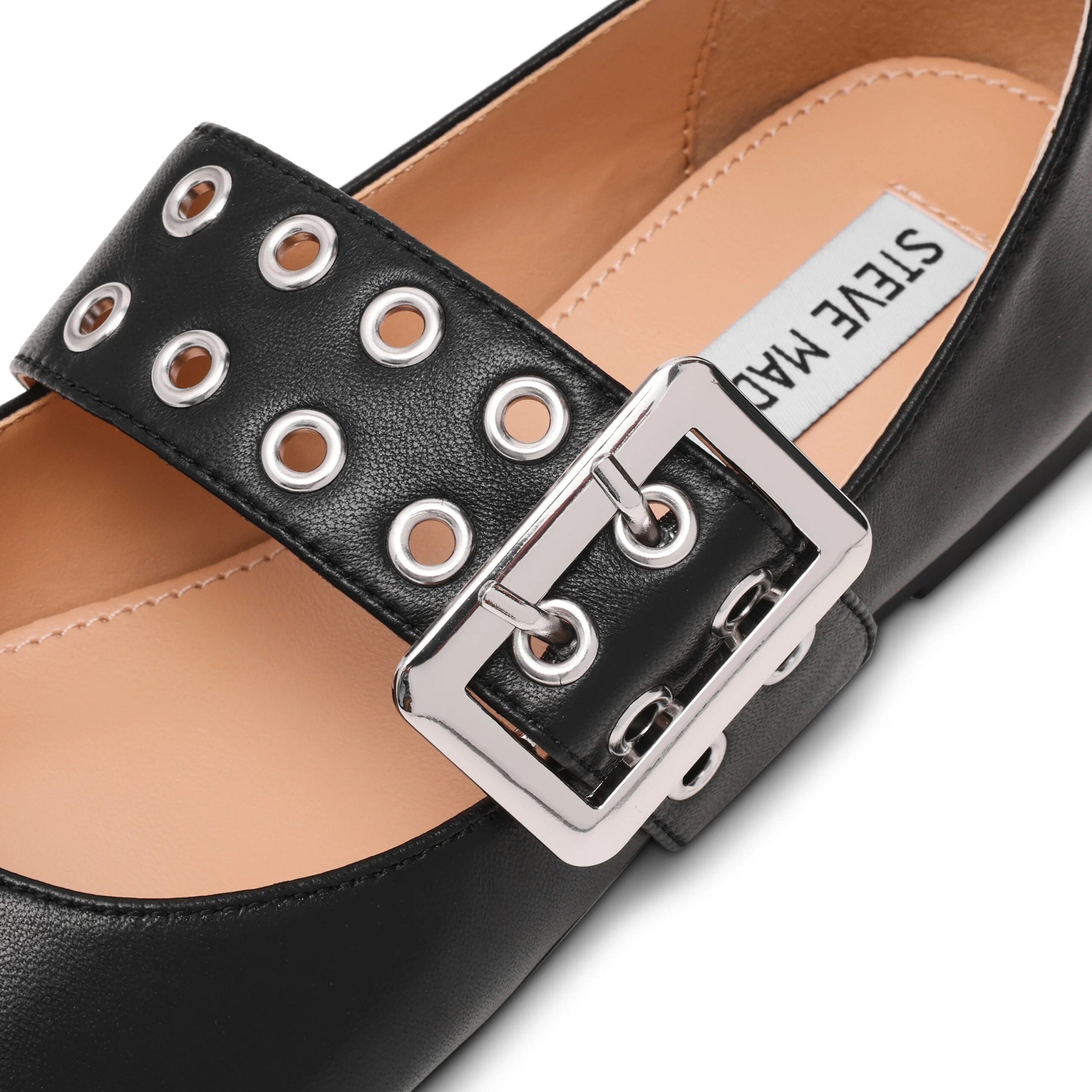 STEVE MADDEN Atlantica ballerina nera in pelle