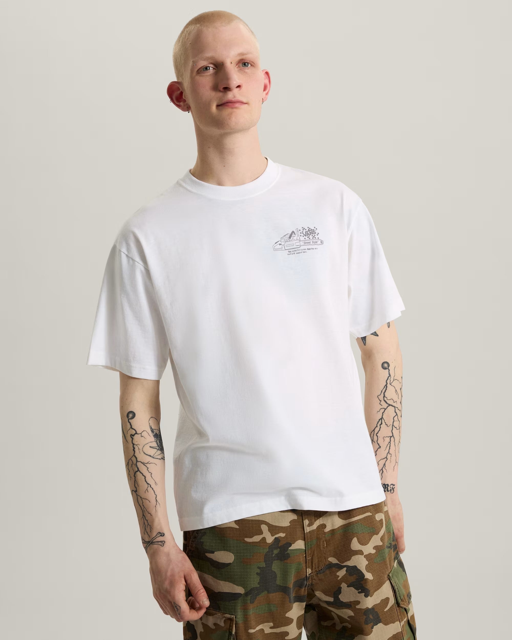 VANS T-SHIRT Dirt Trip White