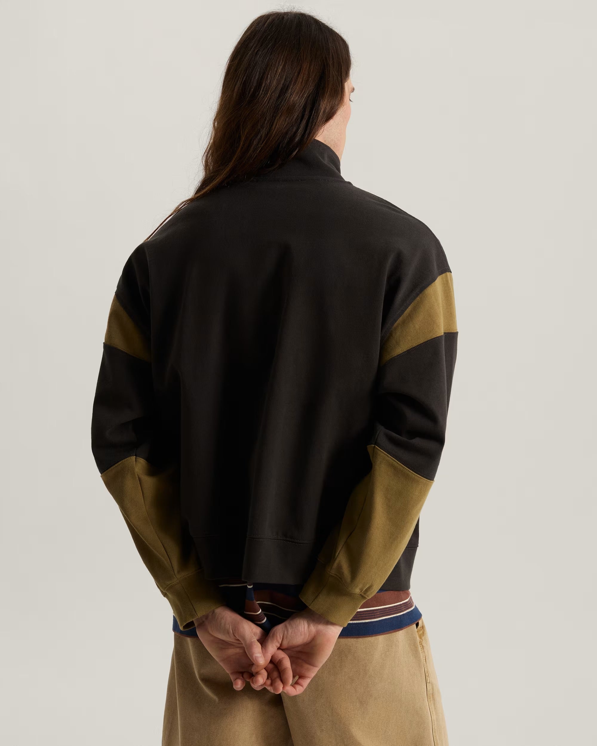 VANS FELPA con collo a lupetto e zip intera Retro Sport Black