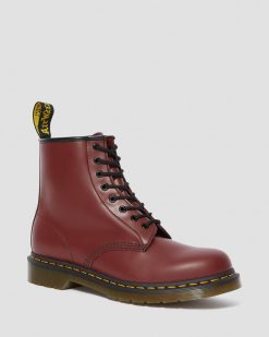 DR MARTENS STIVALI 1460 SMOOTH CHERRY RED