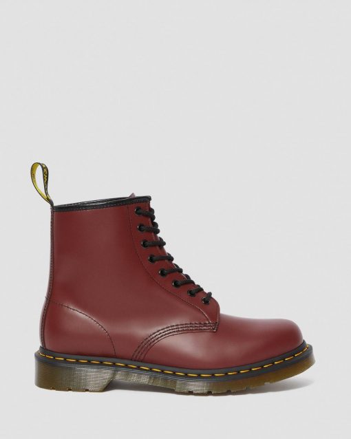 DR MARTENS STIVALI 1460 SMOOTH CHERRY RED