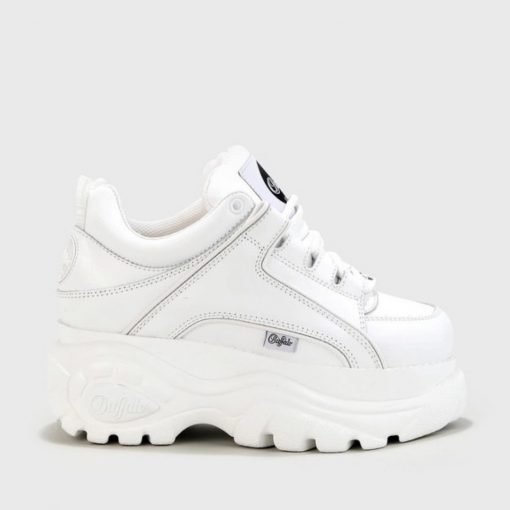 BUFFALO CLASSIC LOW WHITE LEATHER