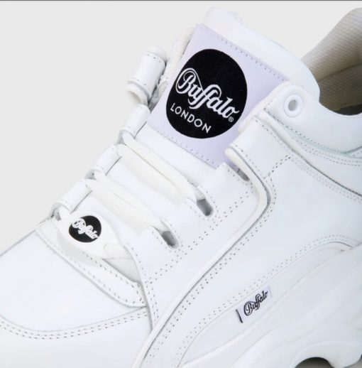 BUFFALO CLASSIC LOW WHITE LEATHER