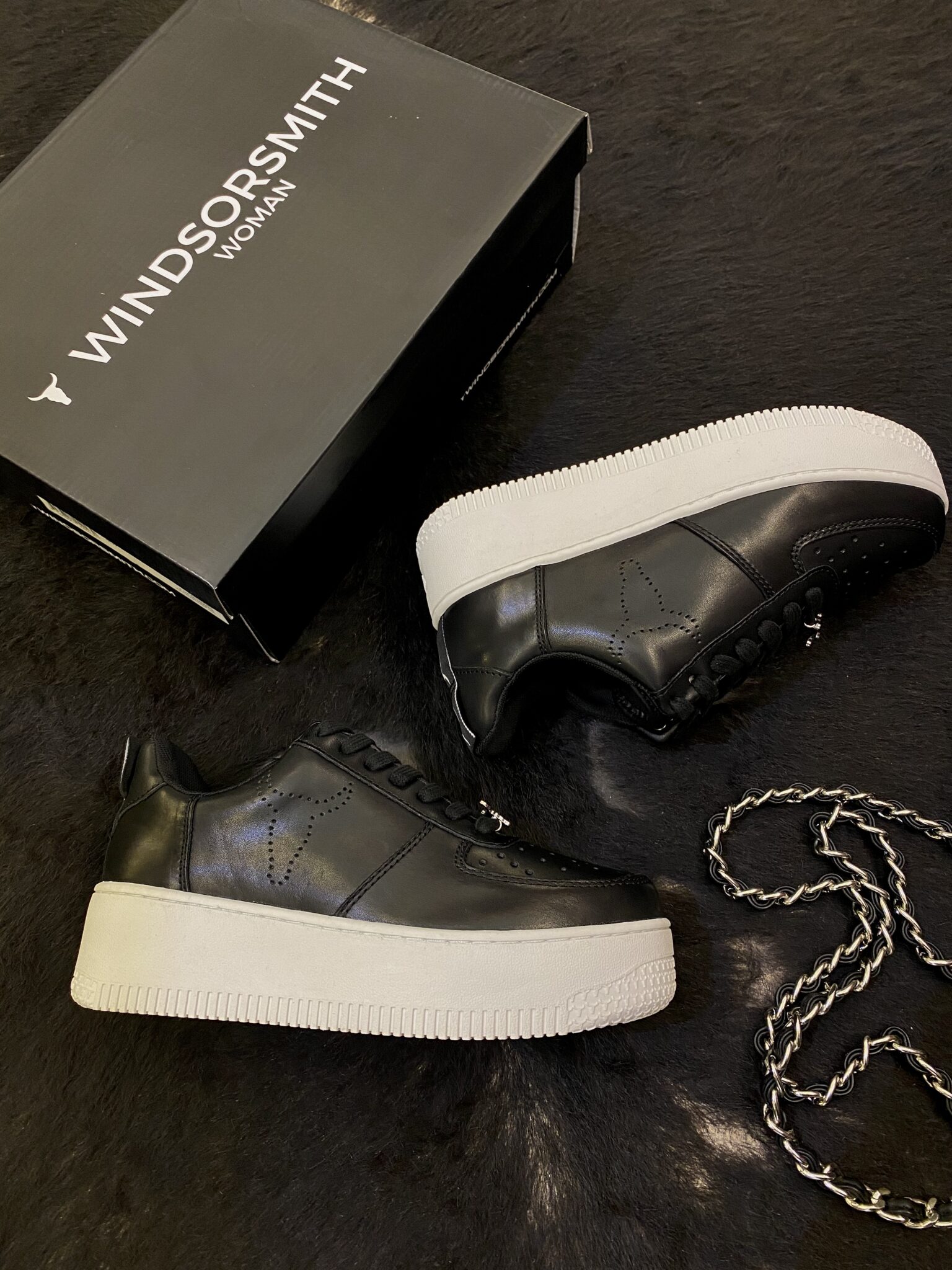 Windsor smith racerr black leather hotsell
