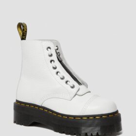 DR MARTENS STIVALI PLATFORM DI PELLE SINCLAIR WHITE