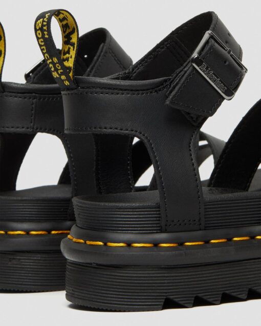DR MARTENS SANDALI DI PELLE CON CINTURINO BLAIRE (Black Hydro)