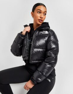 THE NORTH FACE Nuptse Cropped Giacca Donna (black)