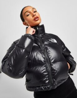 THE NORTH FACE Nuptse Cropped Giacca Donna (black)