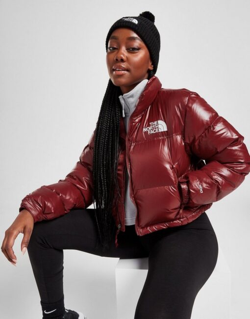 THE NORTH FACE Nuptse Cropped Giacca Donna (brick)