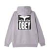 OBEY BOLD LOGO HEAVYWEIGHT TERRY pullover hood Purple Paste