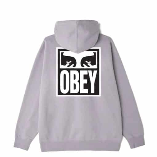 OBEY EYES ICON 2 HEAVYWEIGHT TERRY PULLOVER HOOD purple paste