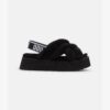 UGG DISCO CROSS SLIDES black